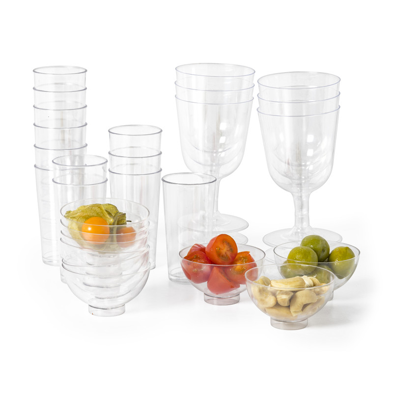 Herbruikbare wijnglazen - 6 stuks - 160 ml