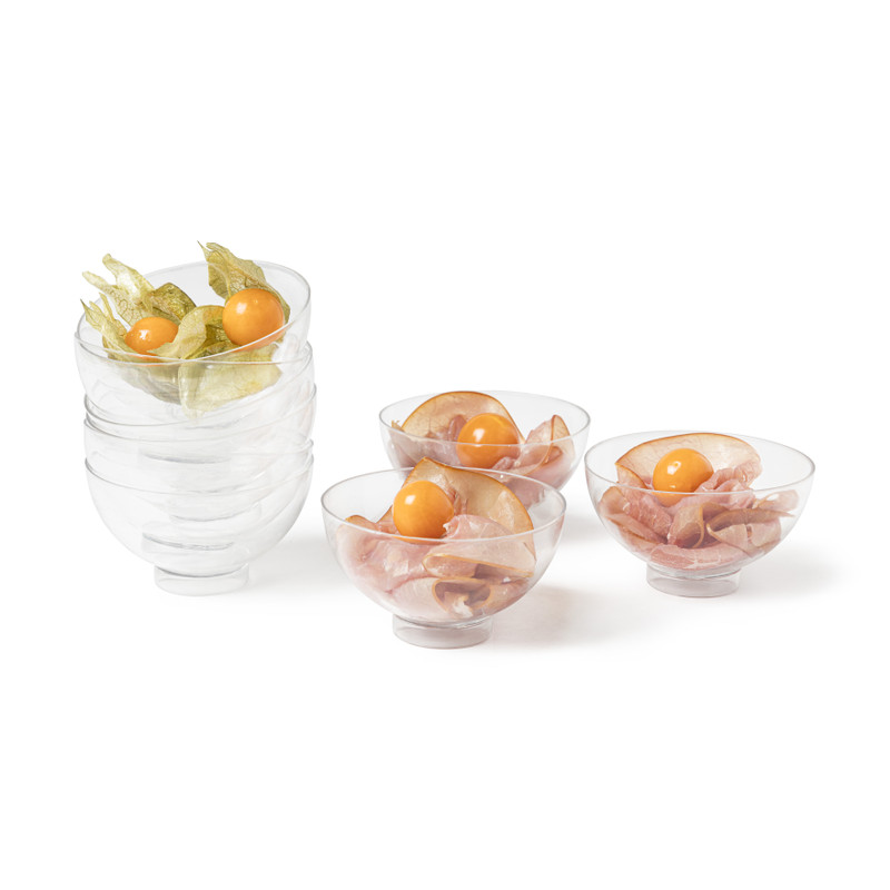 Amuseschaaltjes op voet - 12 stuks - ø6.5 cm