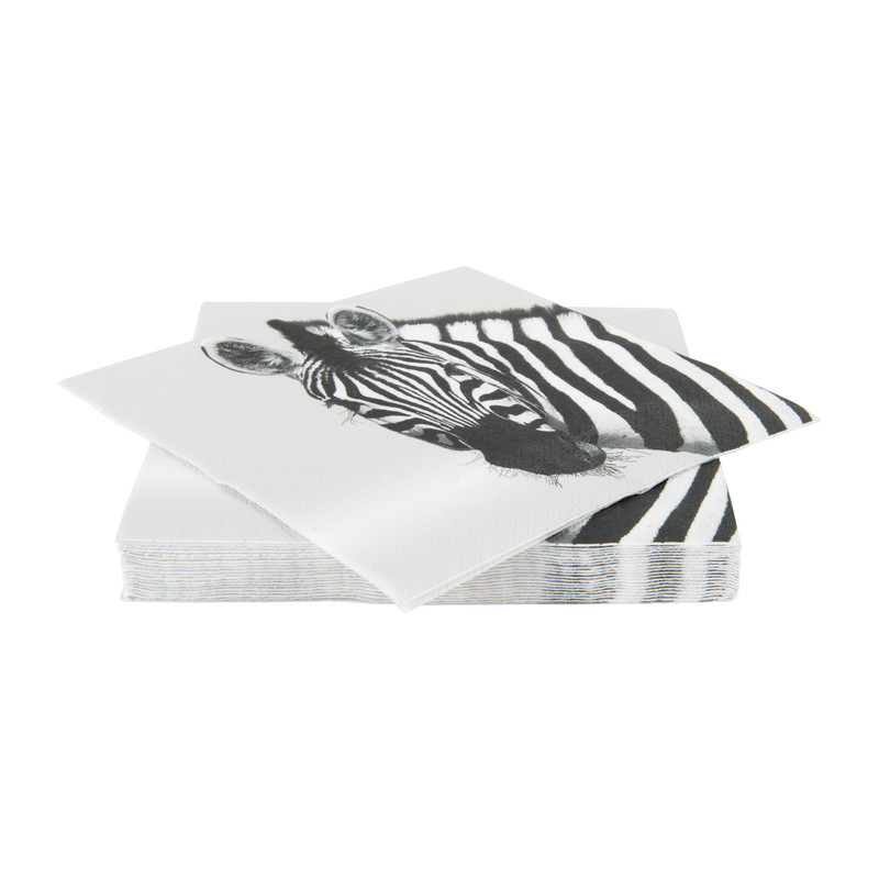 Servetten zebra - 33 cm - 20 stuks