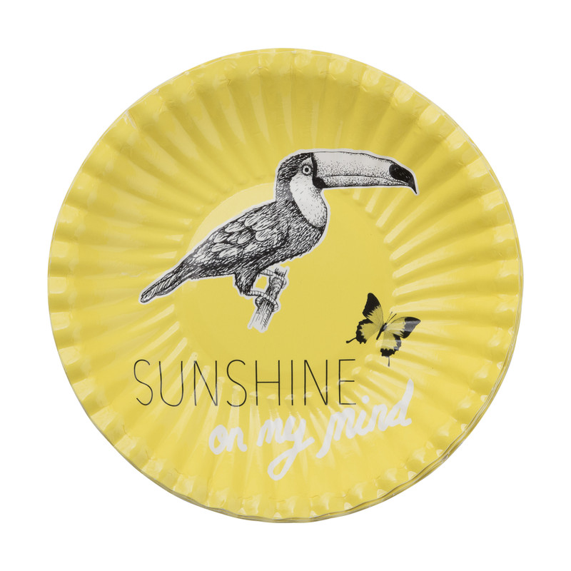 Wegwerpbordjes mini orchidee - set van 8