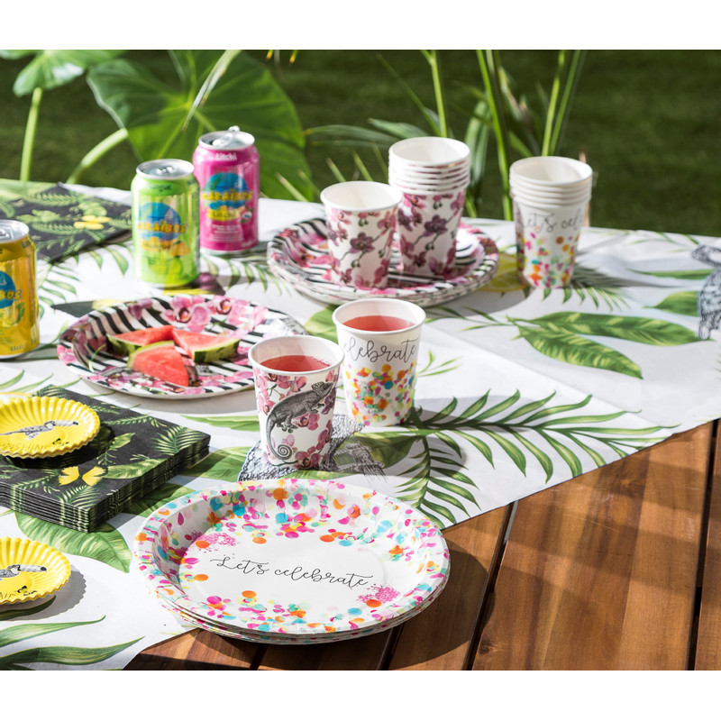 Wegwerpbekers  orchidee kameleon - set van 8