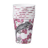 Wegwerpbekers  orchidee kameleon - set van 8