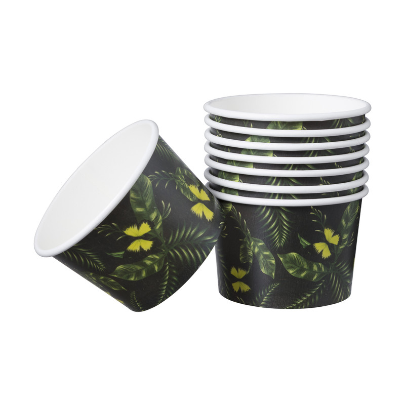 Snack cup orchidee - set van 8