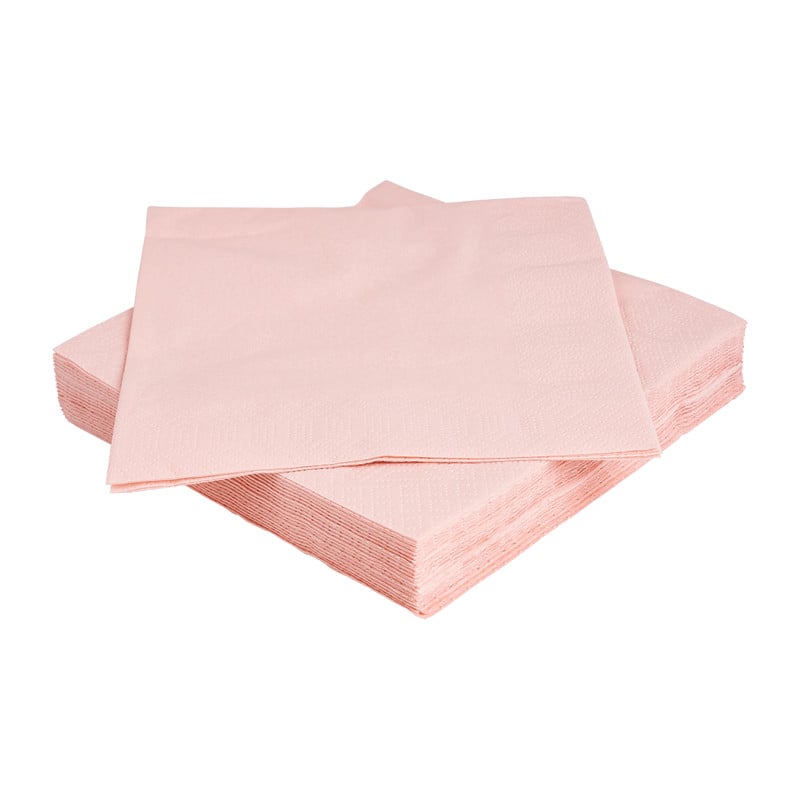 Servetten mellow rose - set van 20 - 16,5x16,5 cm 