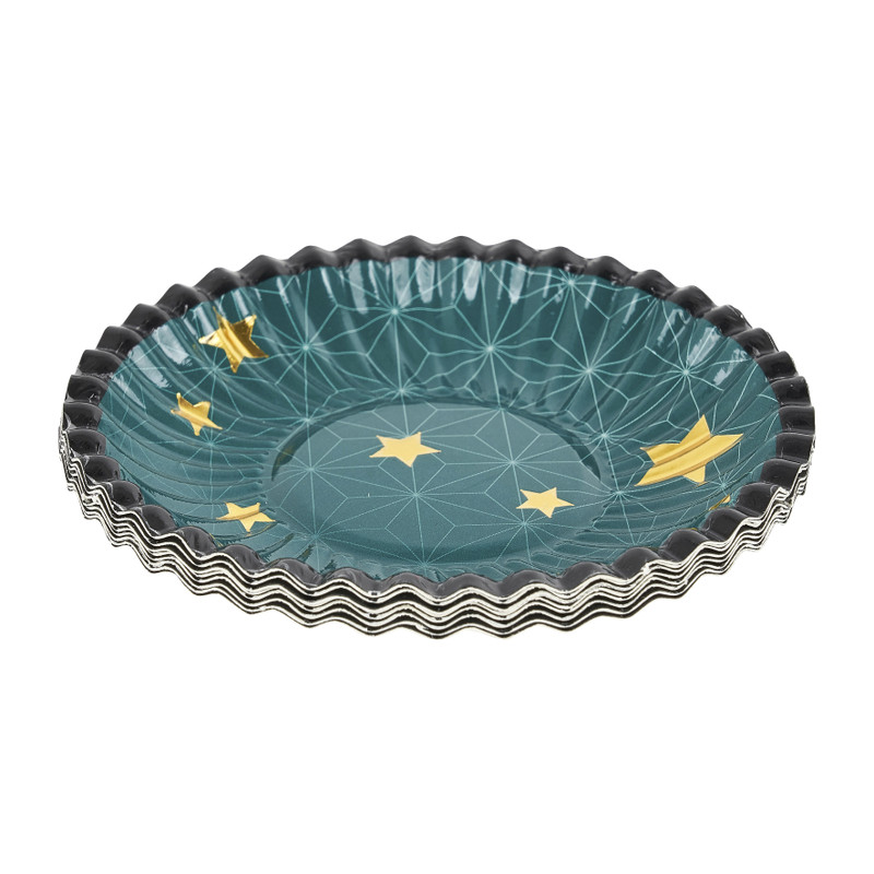 Bord mini - ⌀10 cm - set van 8