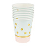 Beker party - groen/roze - set van 8