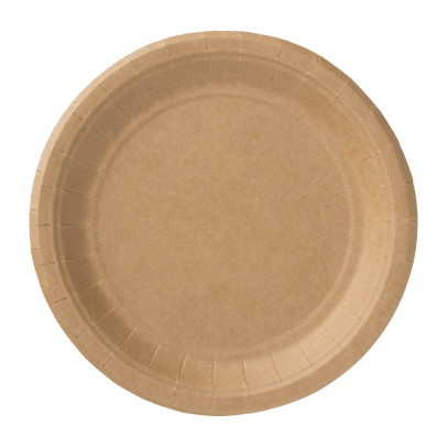 Bord kraftpapier - 10 stuks - 18,5 cm