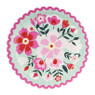 Bord floral - ⌀23 cm - set van 8