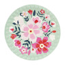 Bord floral - ⌀10 cm - set van 8