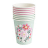 Bekers floral - set van 8