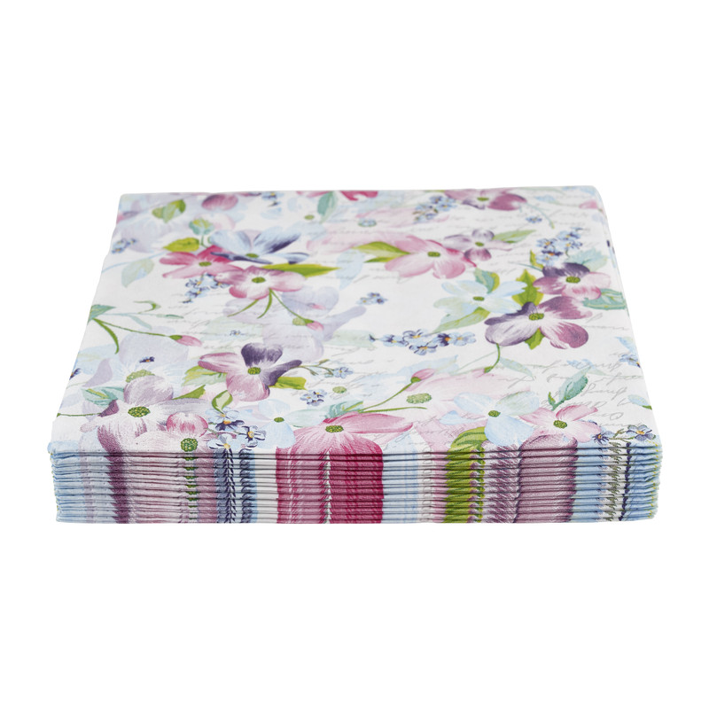 Servetten sweet pink - set van 20 - 33x33 cm