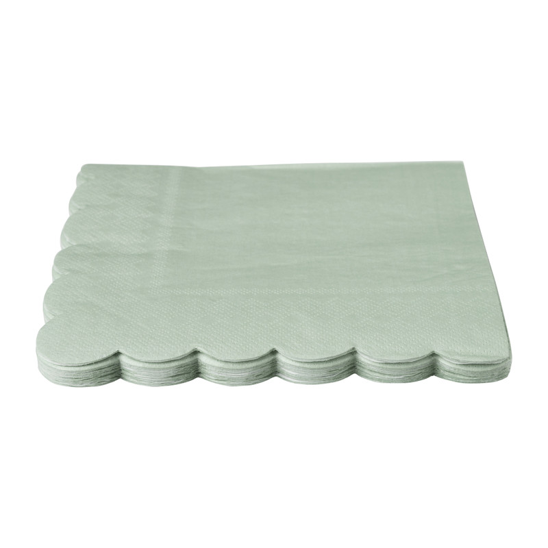 Servetten groen - 16,5x16,5 cm - set van 20