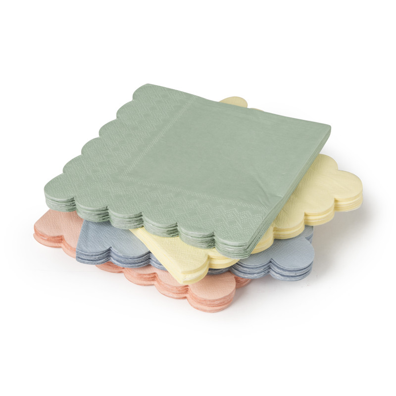 Servetten groen - 16,5x16,5 cm - set van 20