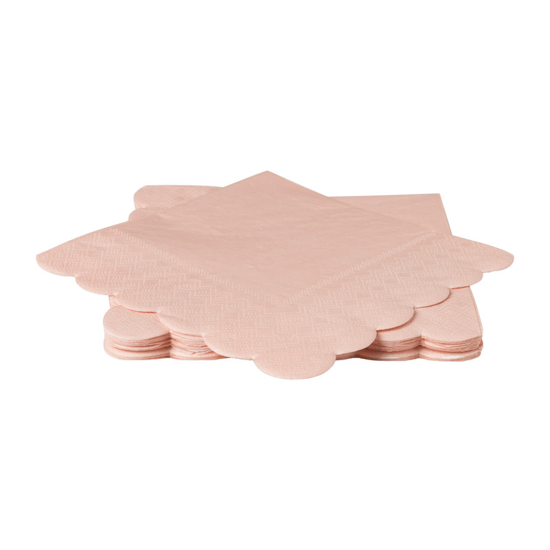 Servetten roze - 16,5x16,5 cm - set van 20