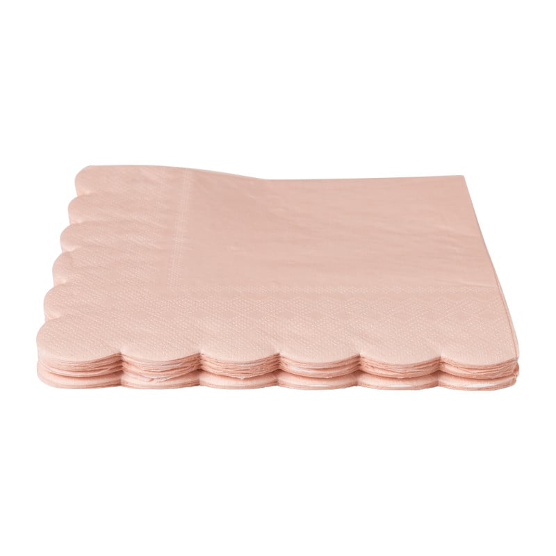 Servetten roze - 16,5x16,5 cm - set van 20