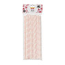Papiere rietjes - roze - 24 stuks