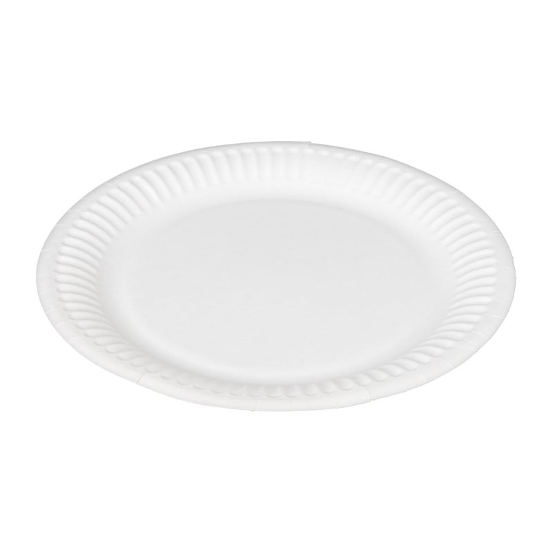 Bord Wit - set van 8 - ø18 cm