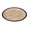 Bord Leopard - set van 8 - ø23 cm
