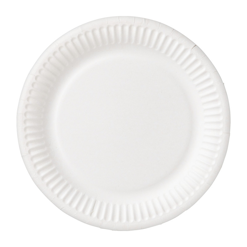 Bord wit - set van 8 - ø18 cm