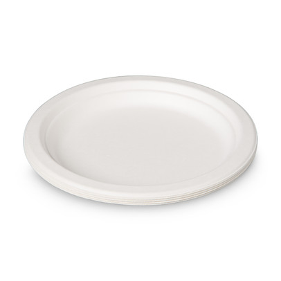 Borden bagasse - set van 8 - ø18 cm
