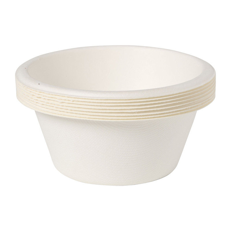 Kom bagasse 250 ml - set van 8