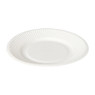 Bagasse bord - wit - ø21x1.8 cm