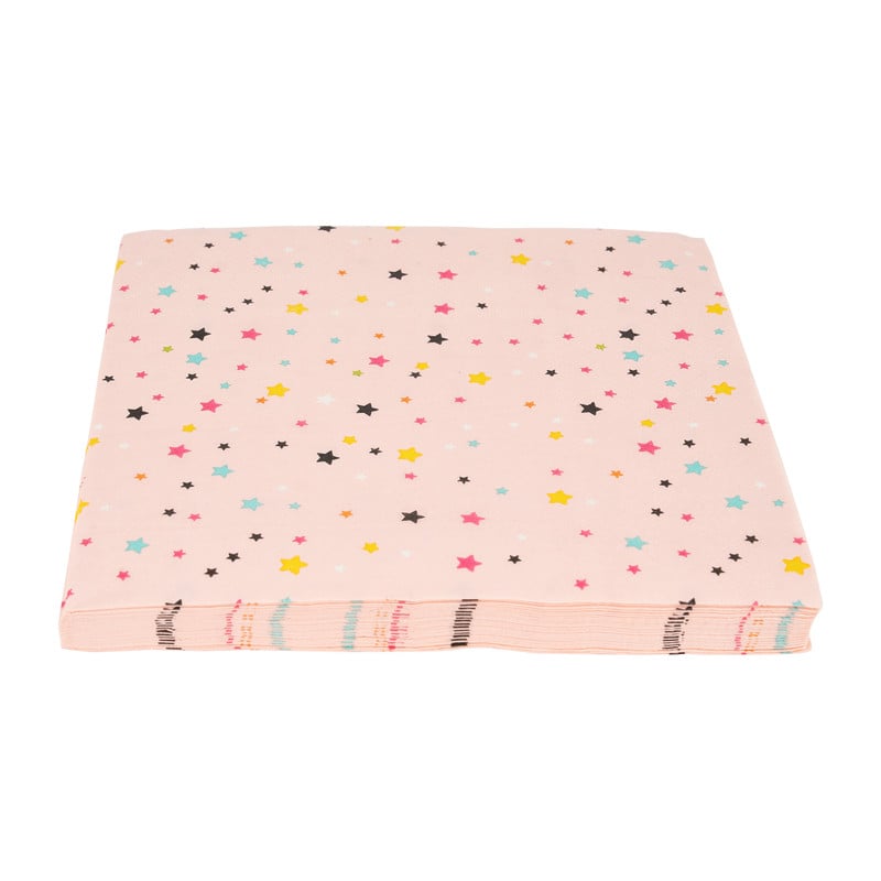 Servetten sterren - 16 stuks - 33x33 cm