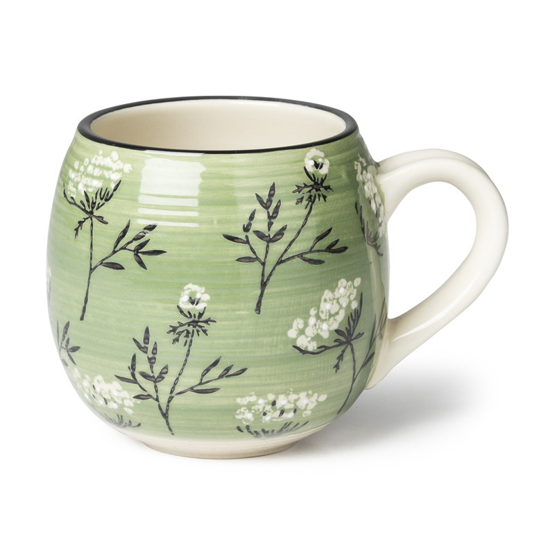 Mok romantic east - groen - 500 ml