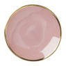 Schoteltje met gouden rand - roze - ø9 cm 