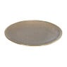 Gebaksbordje met gouden rand - grijs - ø15 cm