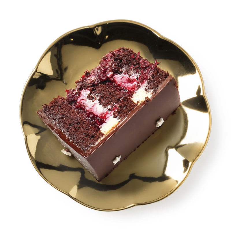 Gebaksbordje goud - keramiek - ø15.5x2 cm