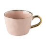 Kopje met gouden oor - roze - 180 ml 