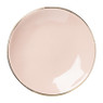 Schoteltje met gouden rand - roze -  ⌀9 cm