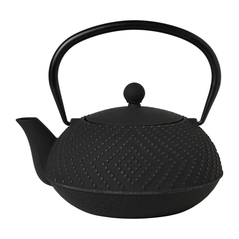 Theepot Yuka - zwart - 1.2 liter
