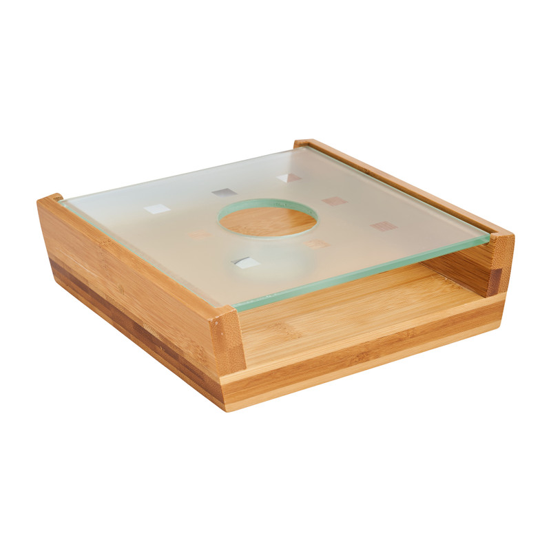 Theepot warmhouder - bamboe - 18x17.5 cm