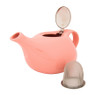 Theepot met filter - roze - 1,5 liter