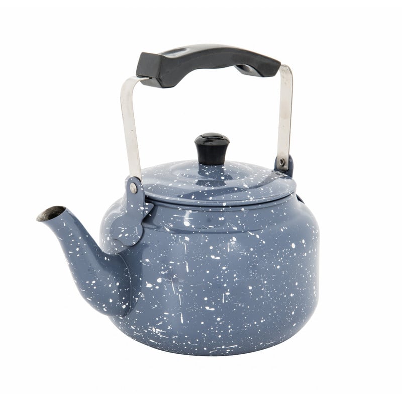 Theepot metaal - grijs - 1 liter