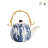 Theepot indigo blue - diverse varianten - blauw/wit 