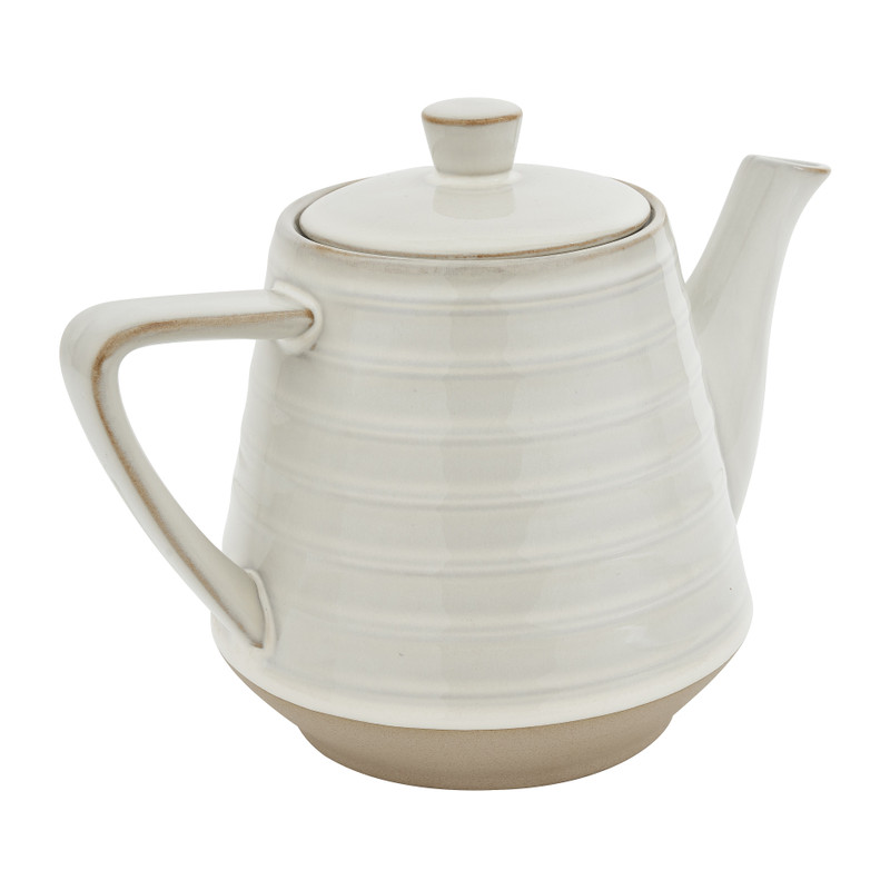 Theepot rustique -  wit - 1 liter
