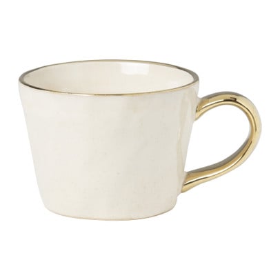 Mok met gouden oor - beige - 250 ml