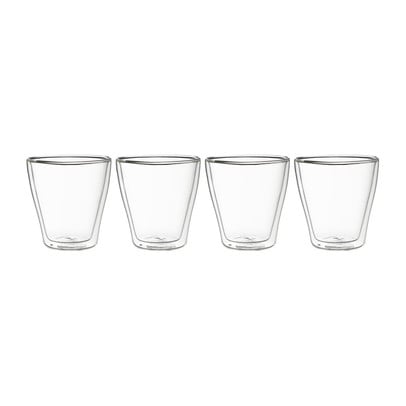 Dubbelwandige glazen - 350 ml - set van 4