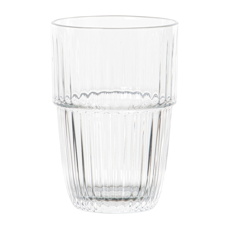 Theeglas ribbel - 530 ml