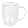 Theeglas dubbelwandig ribbel - 250 ml - glas