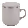 Theemok met filter en deksel - lichtgrijs - 26 cl