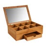 Theekist bamboe met 8 vakken - 30x20x10 cm