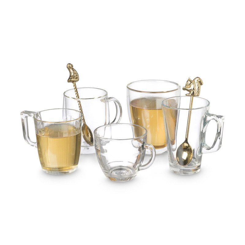 Theelepel aap - goud - 15 cm