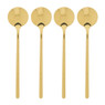 Theelepel goud - set van 4 - 13 cm