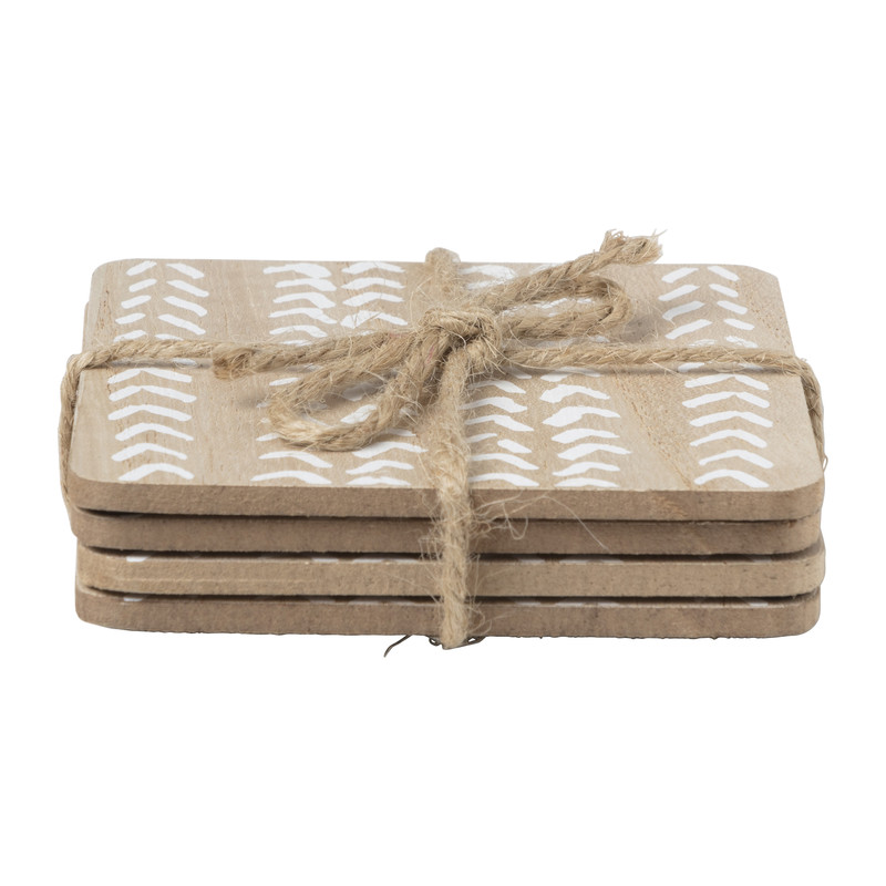 Onderzetter hout - set van 4