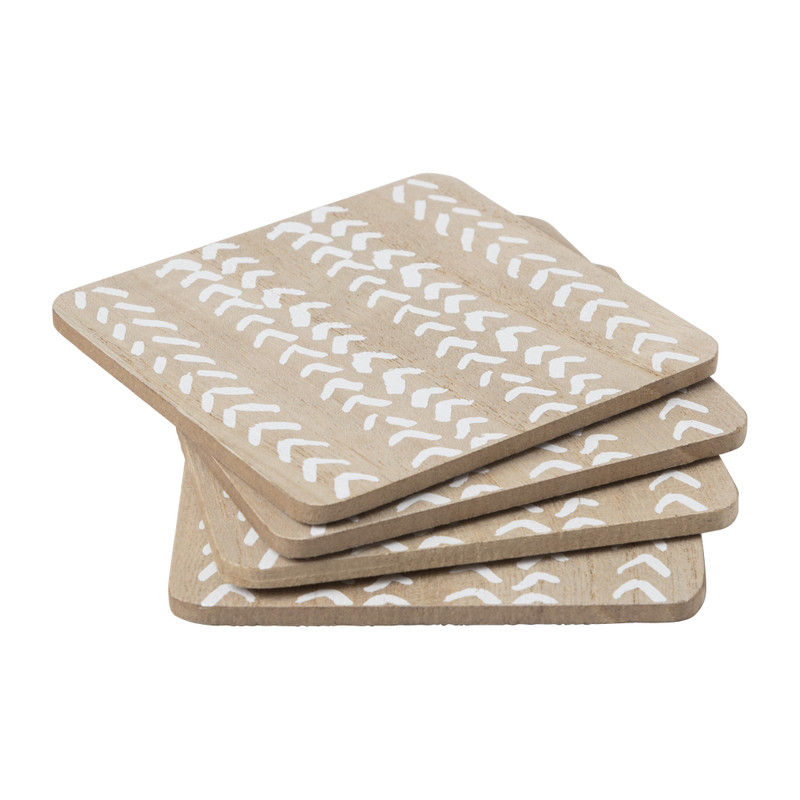 Onderzetter hout - set van 4