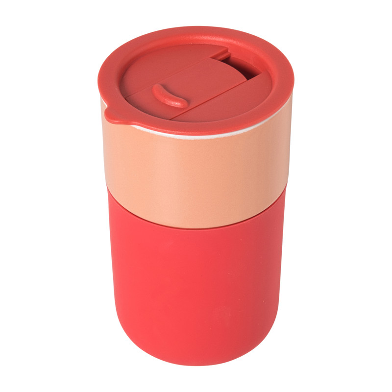 Koffiebeker to go - oranje - 360 ml